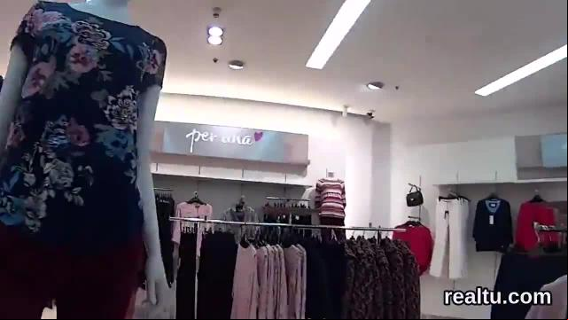 Czech chick that was enchanting is teased in the mall and live-in pov